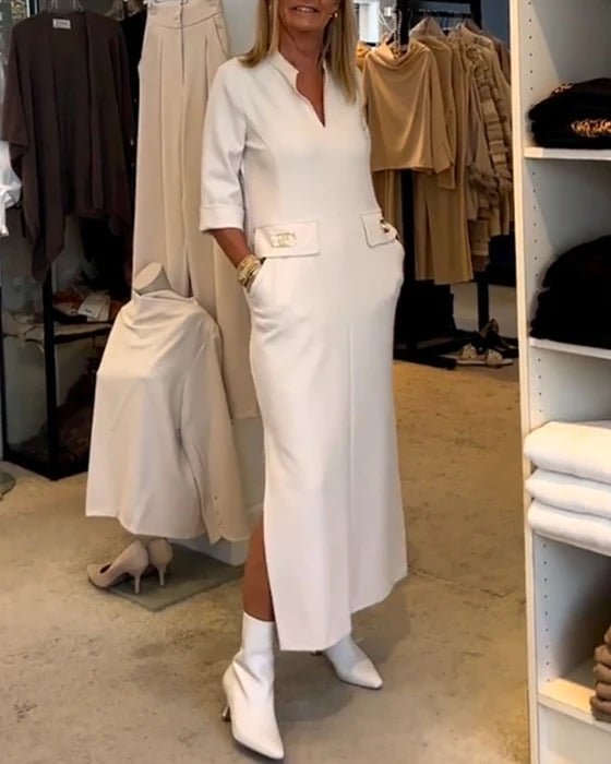 Levoire | Robe Élégante Intemporelle Pour Chaque Occasion Blanc