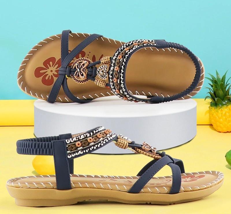 Levoire | Sandales Orthopédiques Strass Bleu