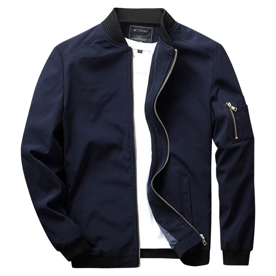 Levoire | Veste Élégante Protection Hommes Imperméable en Coton Bleu foncé