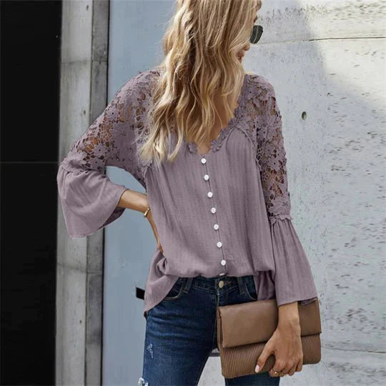 Levoire | Blouse En Dentelle À Fleurs