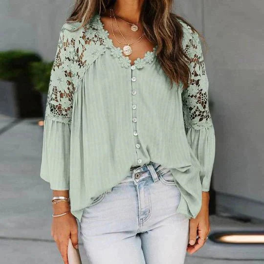 Levoire | Blouse En Dentelle À Fleurs