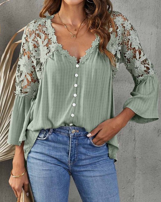 Levoire | Blouse En Dentelle À Fleurs