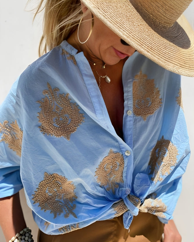 Levoire | Blouse Tendance - Genève Bleu