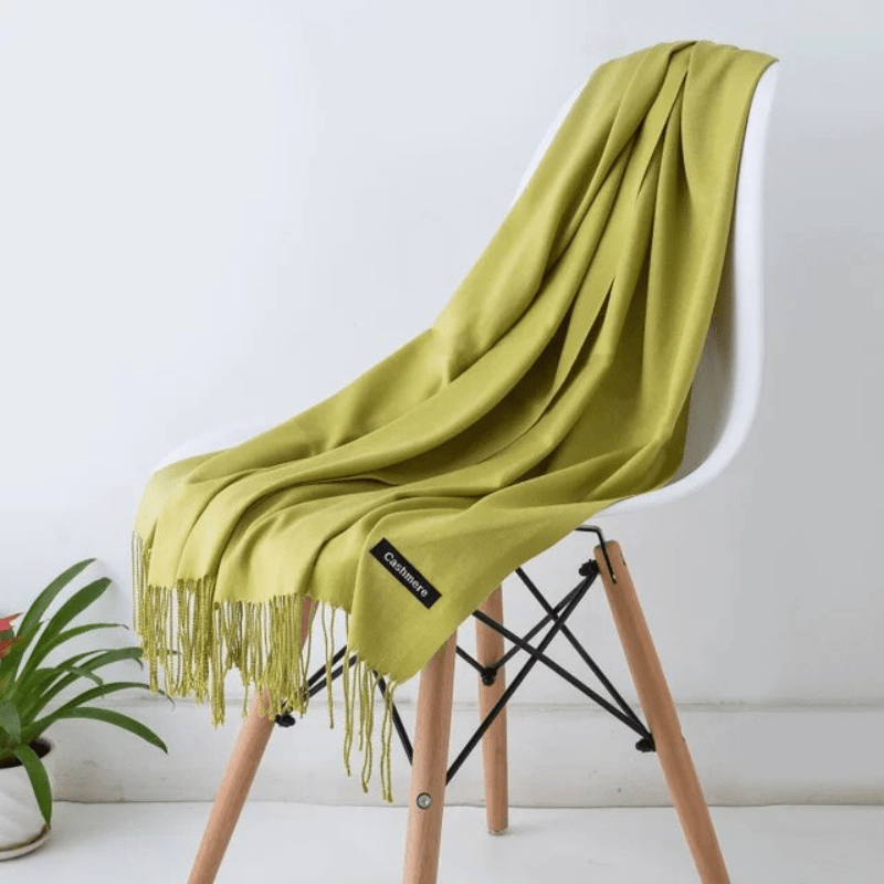 Levoire | Écharpe Femme Chaude Texture Douce Et Éclat Élégant Vert clair