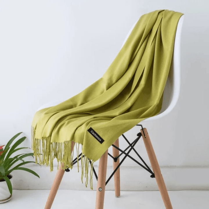 Levoire | Écharpe Femme Chaude Texture Douce Et Éclat Élégant Vert clair