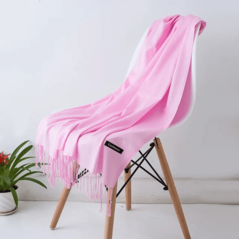 Levoire | Écharpe Femme Chaude Texture Douce Et Éclat Élégant Rosa