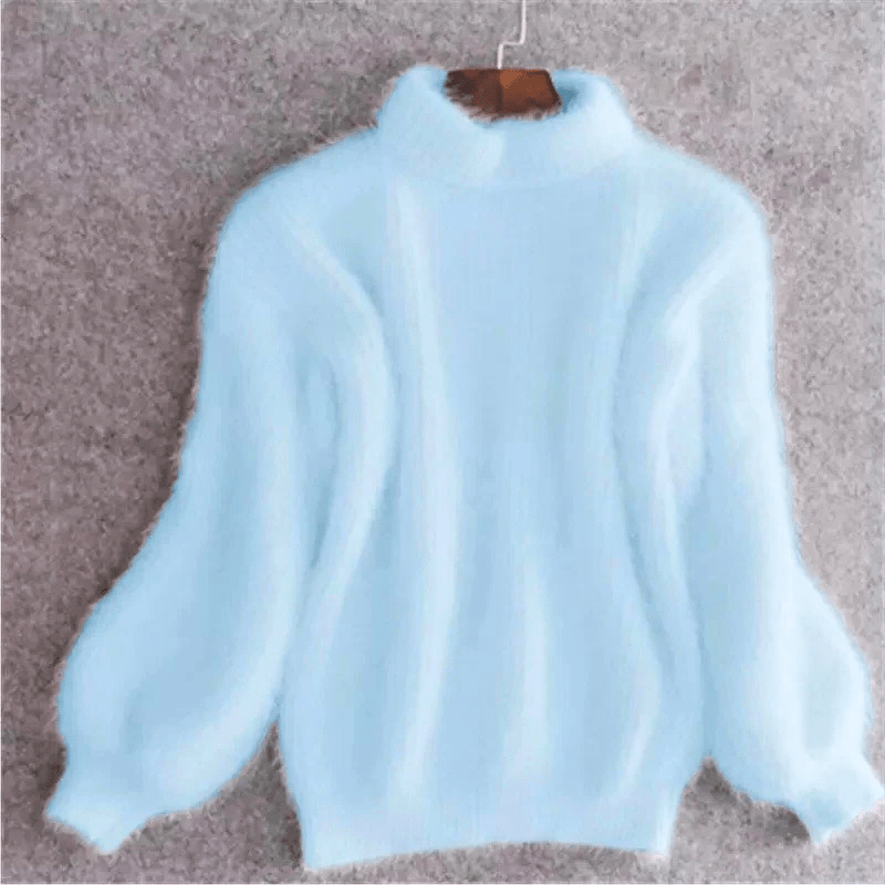 Levoire | Pull femme doux et moelleux chaud et confortable Bleu