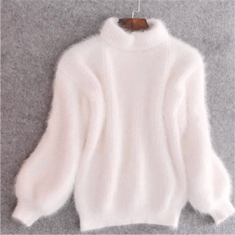 Levoire | Pull femme doux et moelleux chaud et confortable Blanc