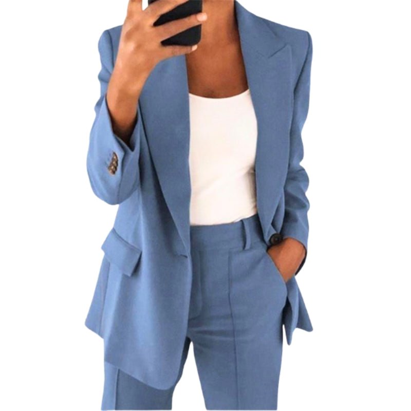 Levoire | Combinaison Cuir Femme Chic Tendance Élégante Bleu
