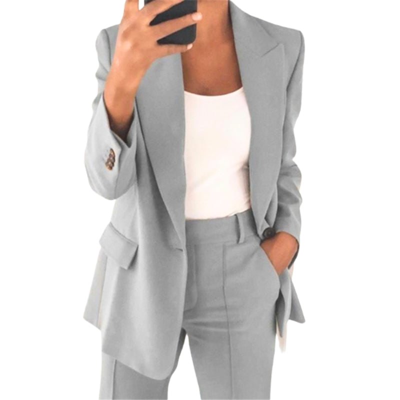 Levoire | Combinaison Cuir Femme Chic Tendance Élégante Gris