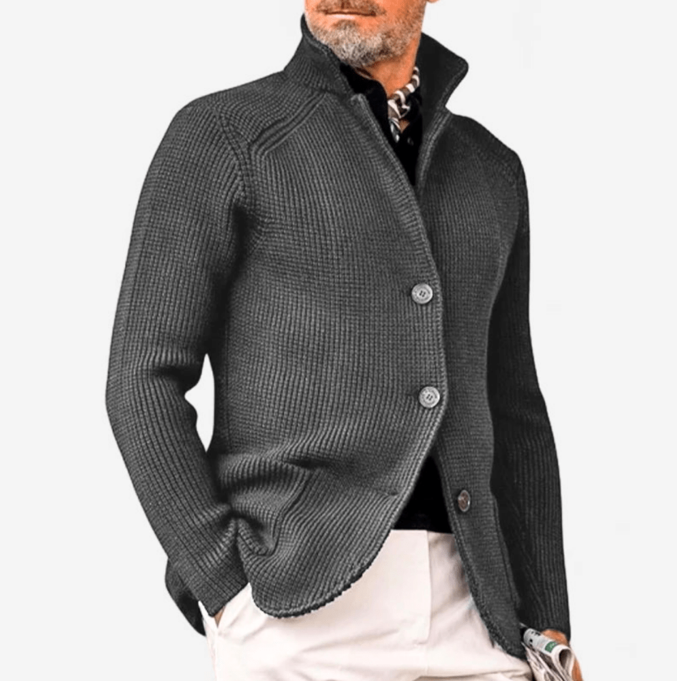 Levoire | Gilet Luxe Boutons Homme Gris