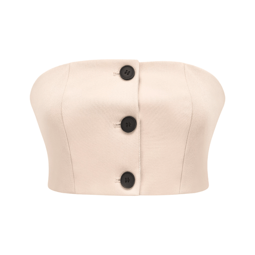 Levoire | Détail Bouton Crop Top