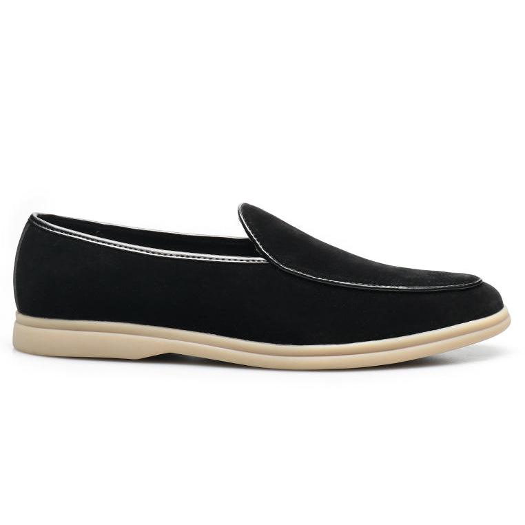 Levoire | Chaussons En Daim Confortables Pour L'Été Noir