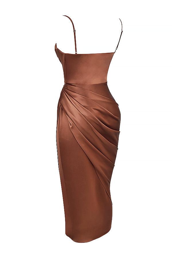 Levoire | Robe Maxikleid Balconette En Satin