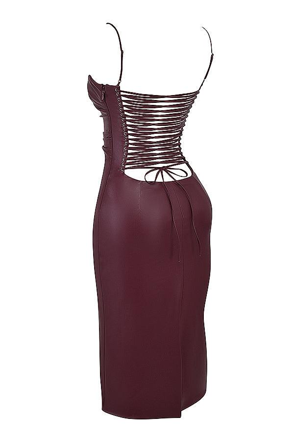 Levoire | Mi-Longue Robe Décolletée Avec Bretelles Dos Nu