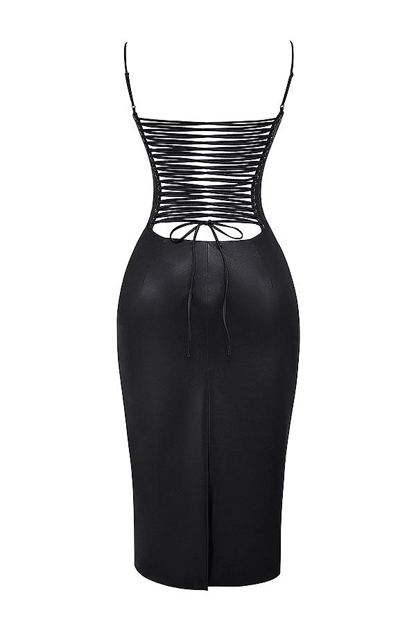 Levoire | Mi-Longue Robe Décolletée Avec Bretelles Dos Nu