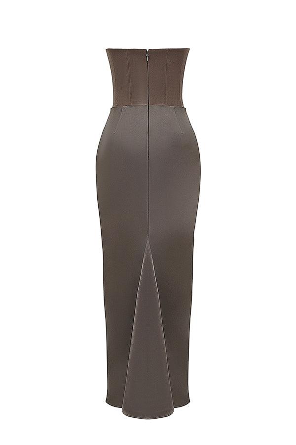 Levoire | Élégantes Sans Paule Corset Maxi Robe