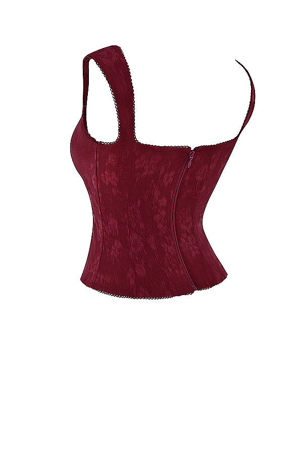 Levoire | Merlot Lacet De Chaussure Corset Chemise