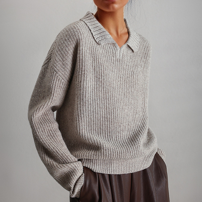 Levoire | Pull Élégant Et Raffiné Hiver Gris