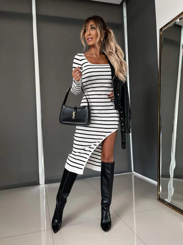 Levoire | Robe Zébrée Rayée