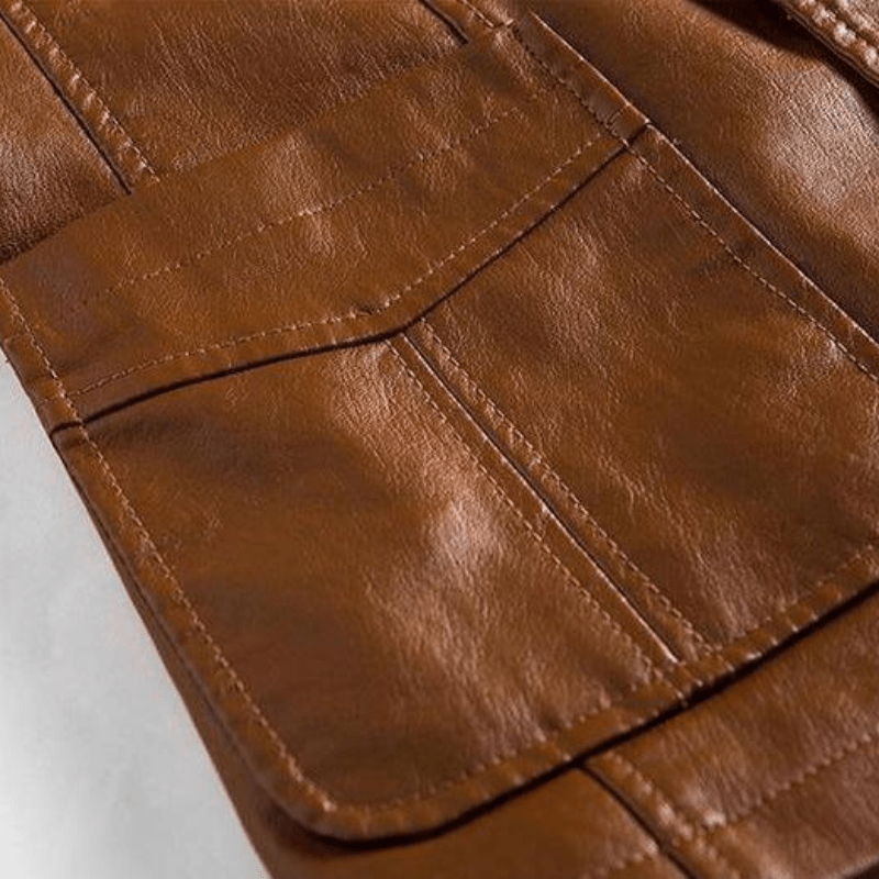 Levoire | Veste Cuir Basique Homme
