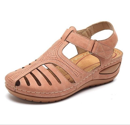 Levoire | Sandale Rétro En Cuir Rosa