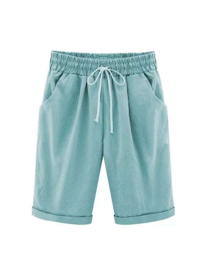Levoire | Pantalon Taille Élastique Pour L'Été Lac Vert