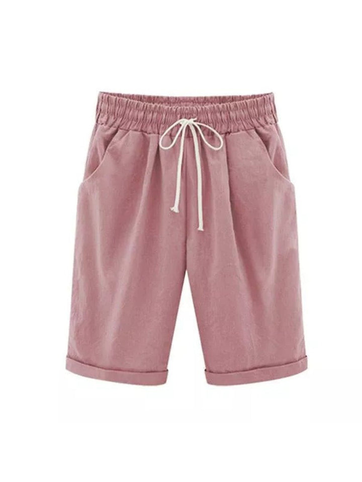 Levoire | Pantalon Taille Élastique Pour L'Été Rosa