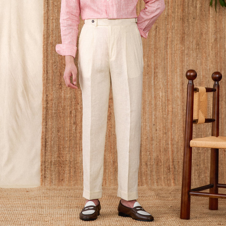 Levoire | Pantalon En Lin D'Été Avec Jambe Large