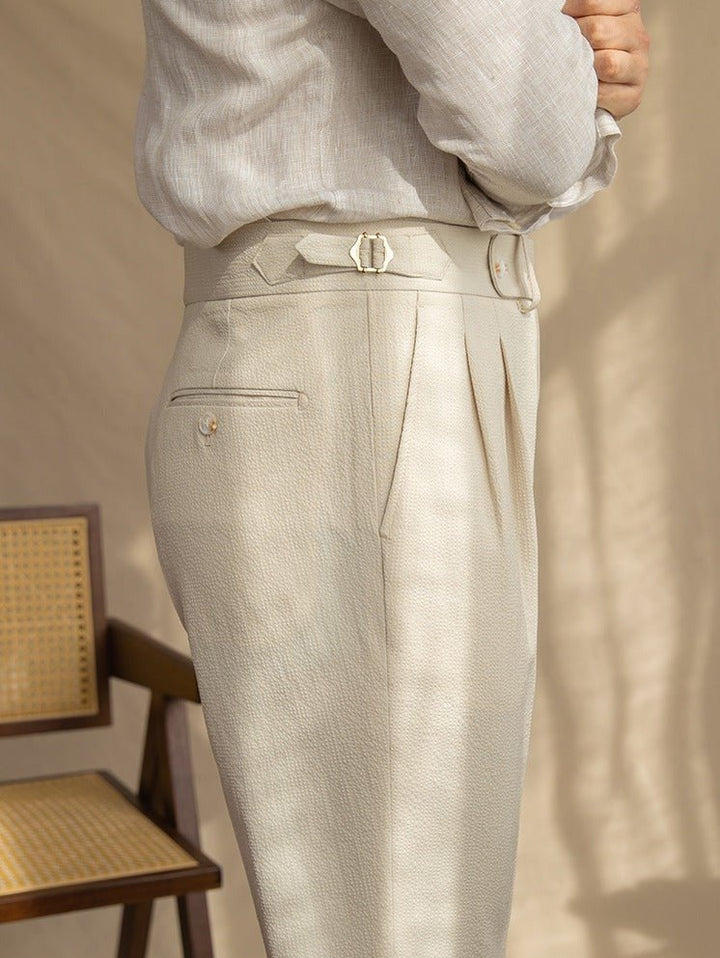 Levoire | Pantalon En Seersucker