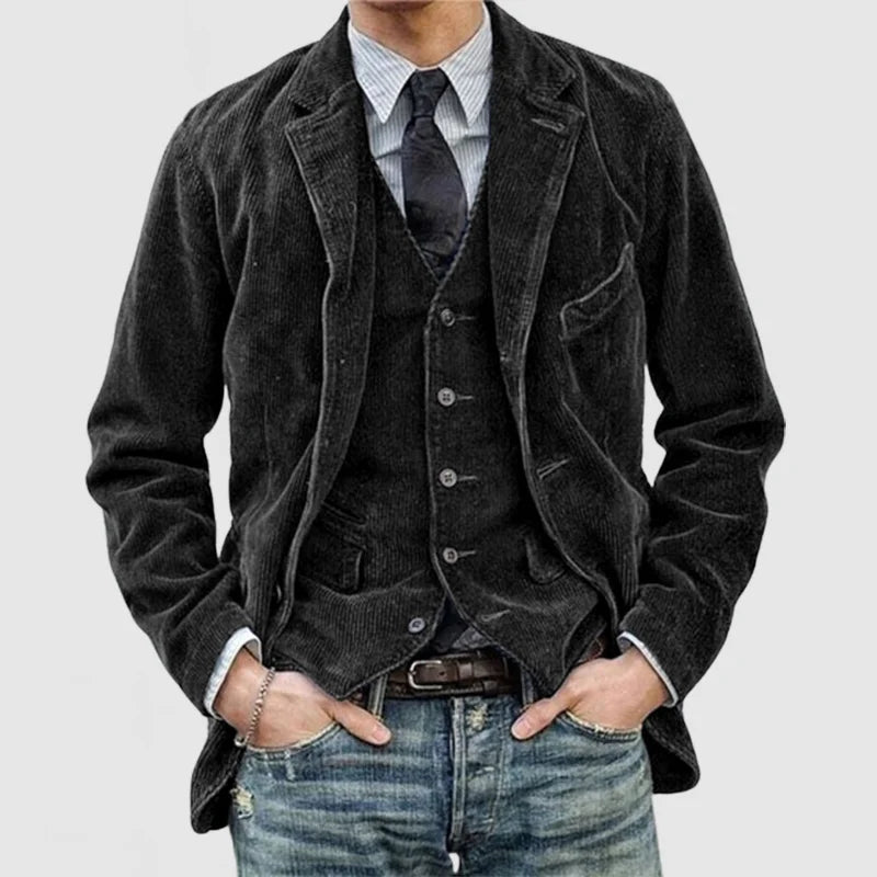 Levoire | Veste à revers Kord Noir (Veste)