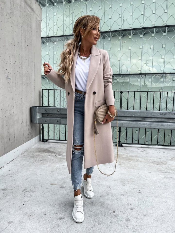 Setra - manteau d'hiver élégant Beige