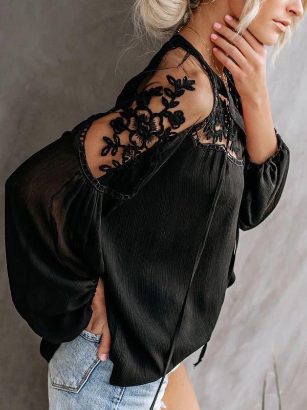 Levoire | Chemise pointue V transparente sexy