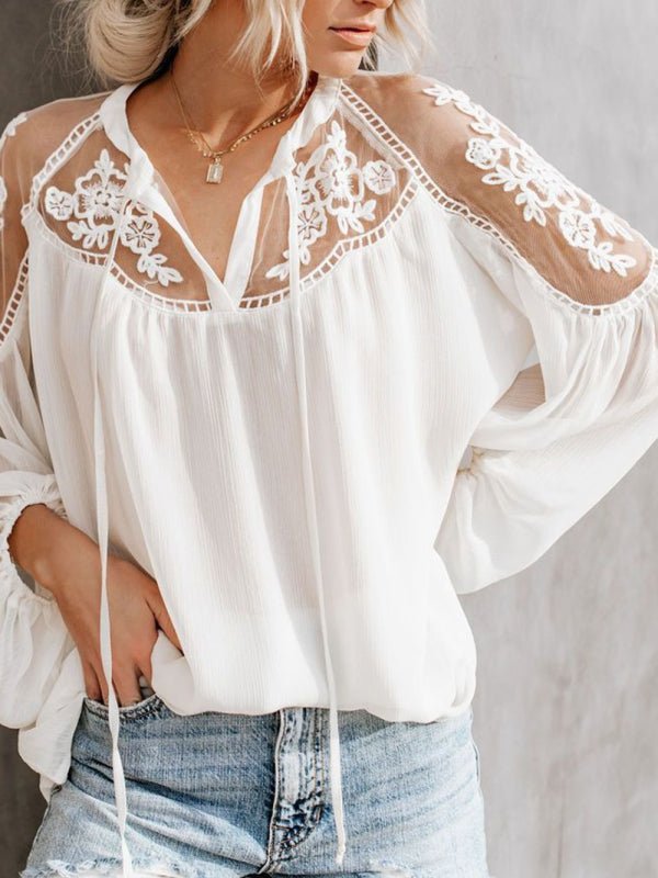 Levoire | Chemise pointue V transparente sexy