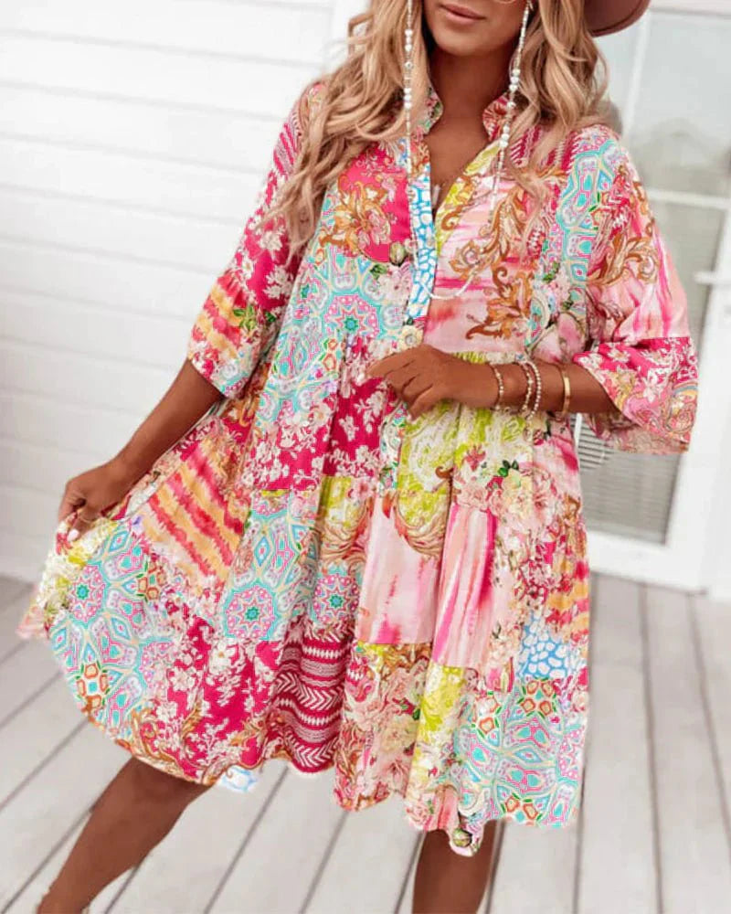 Levoire | Rento Robe Avec Imprimé Coloré