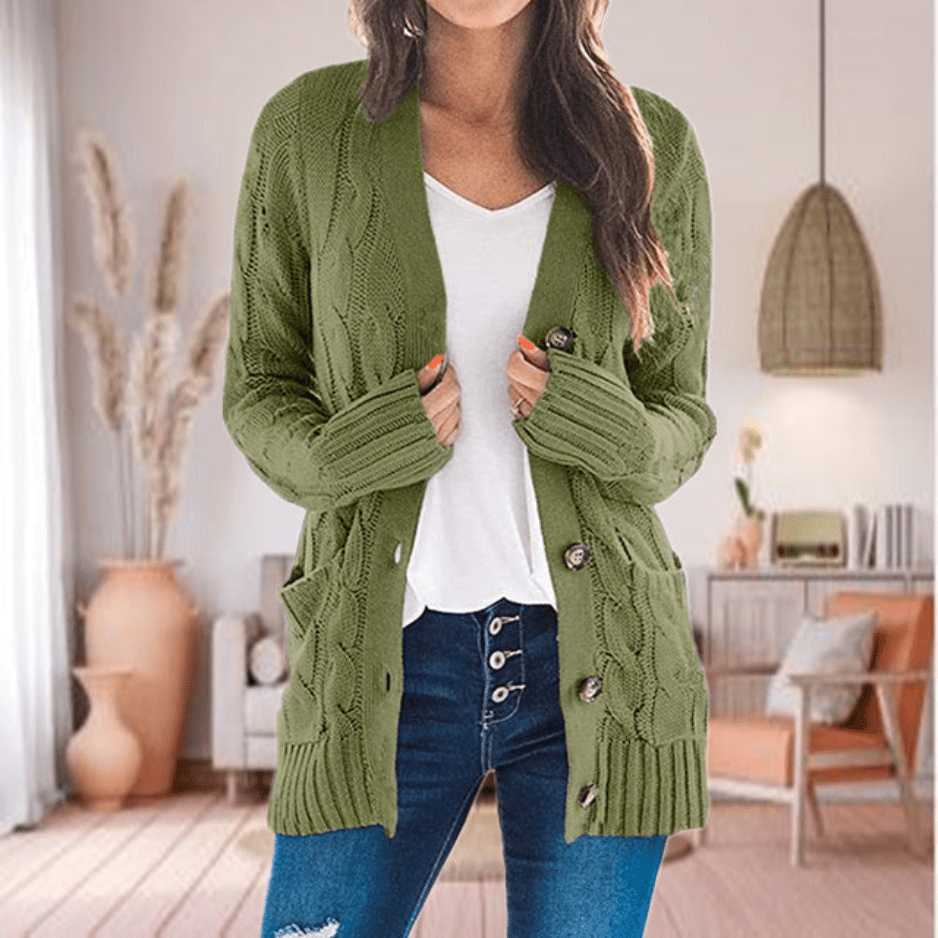 Levoire | Manteau Trench Long Femme Été Décontracté vert olive