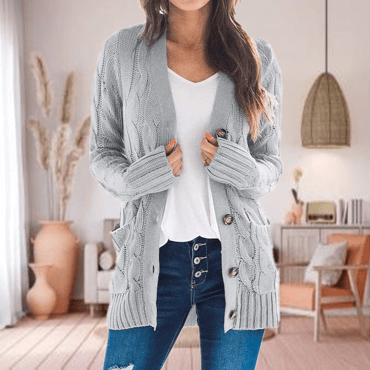 Levoire | Manteau Trench Long Femme Été Décontracté Gris