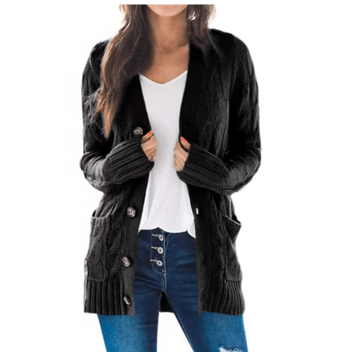 Levoire | Manteau Trench Long Femme Été Décontracté Noir