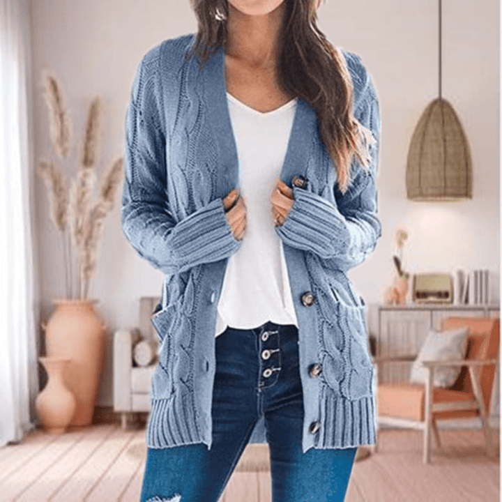 Levoire | Manteau Trench Long Femme Été Décontracté Bleu ciel
