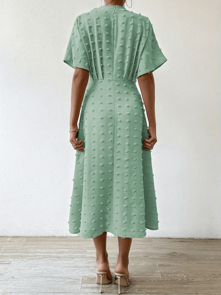Levoire | Robe Midi Élégante pour Femmes avec Décolleté Profond