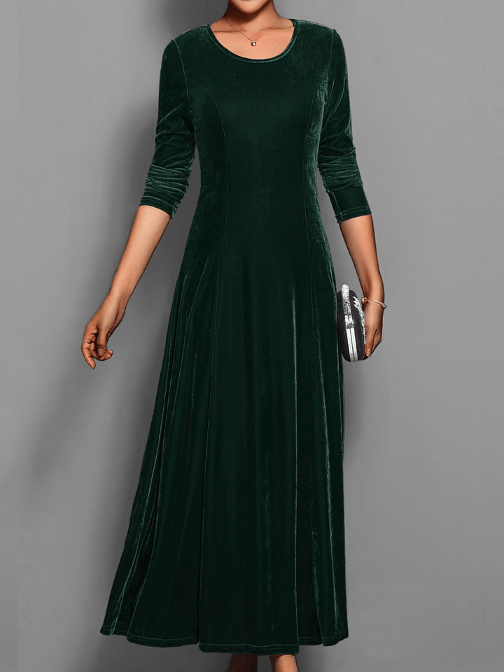 Levoire | Robe midi élégante Robe formelle pour femmes Vert foncé