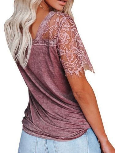 Levoire | Manches courtes V neck Plume Blouse