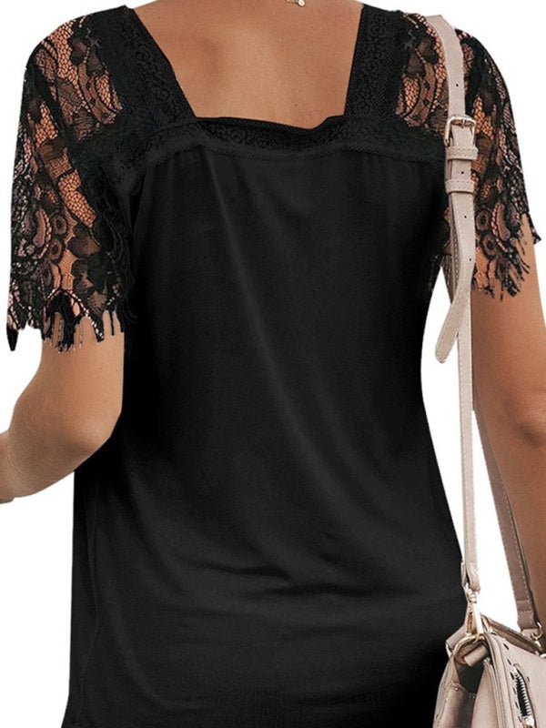 Levoire | Manches courtes V neck Plume Blouse
