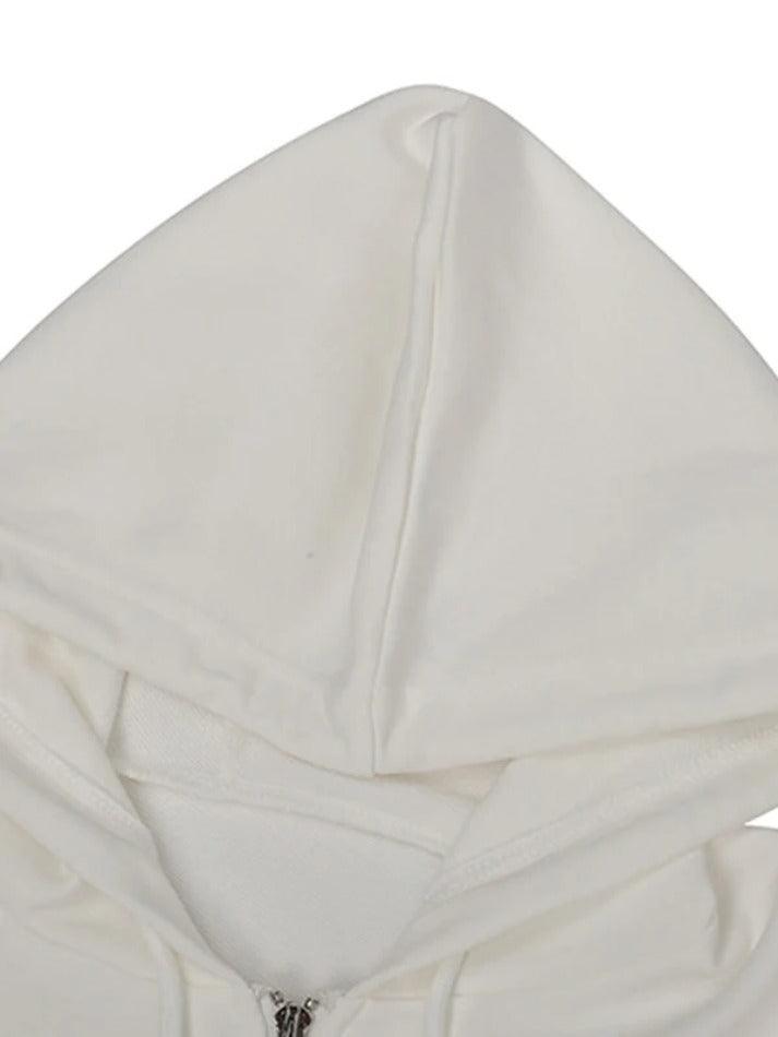 Levoire | Sweat À Capuche Court Uni Grande Taille