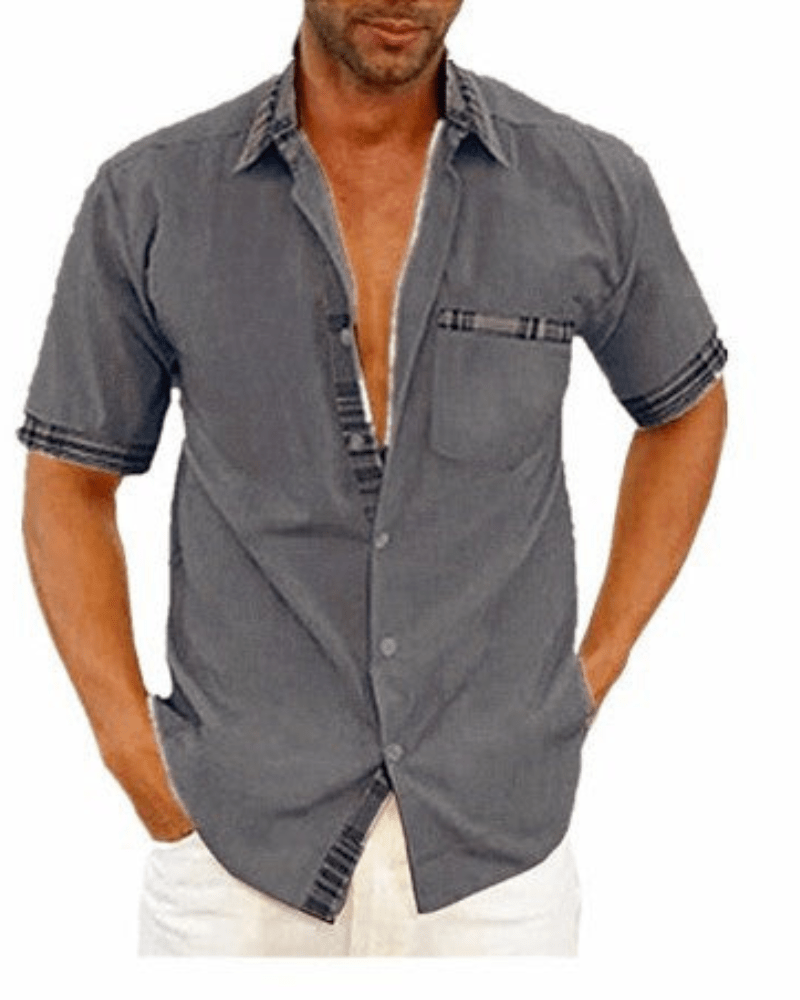 Levoire | Chemise pour hommes élégante et confortable Gris foncé