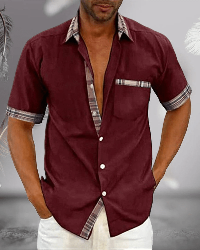 Levoire | Chemise pour hommes élégante et confortable Bourgogne