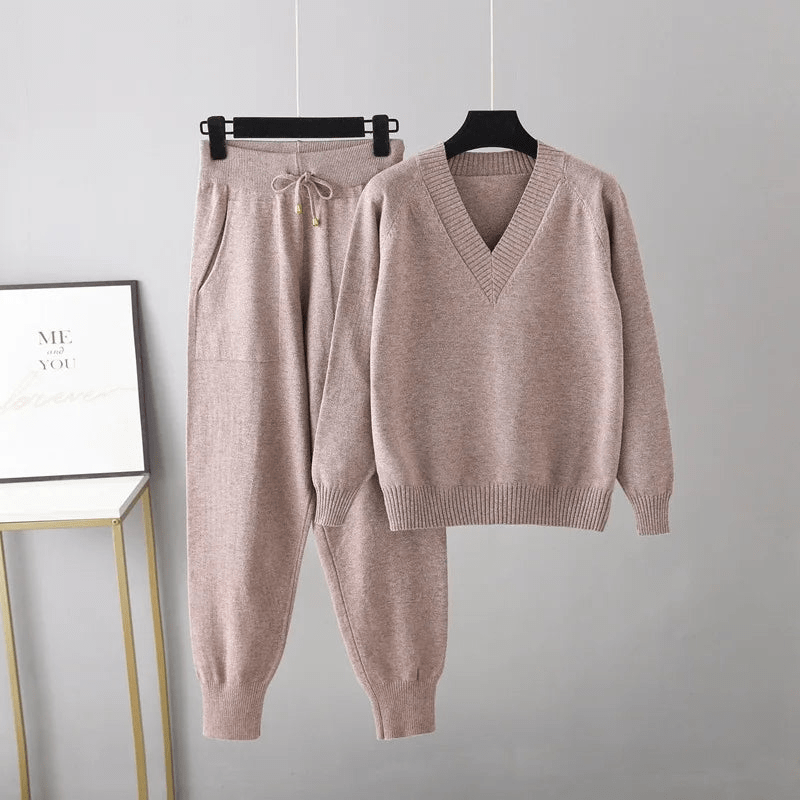 Levoire | Ensemble Décontracté Luxe Femme Braun
