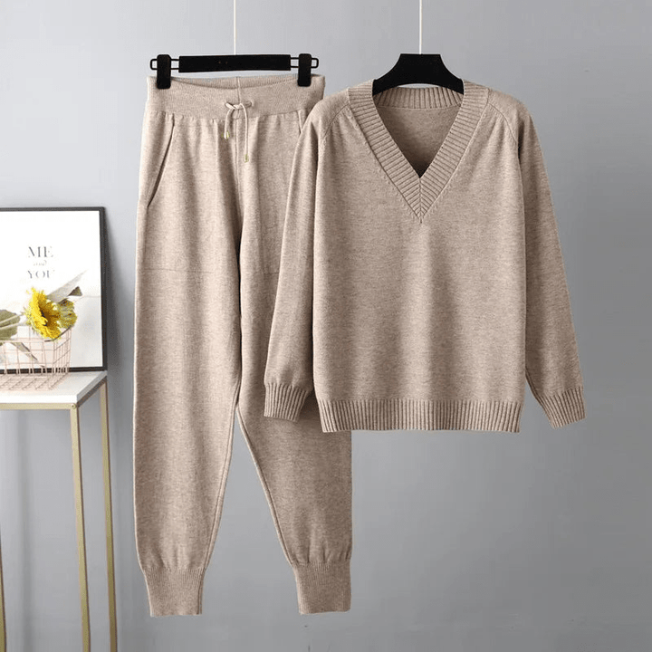Levoire | Ensemble Décontracté Luxe Femme Kaki