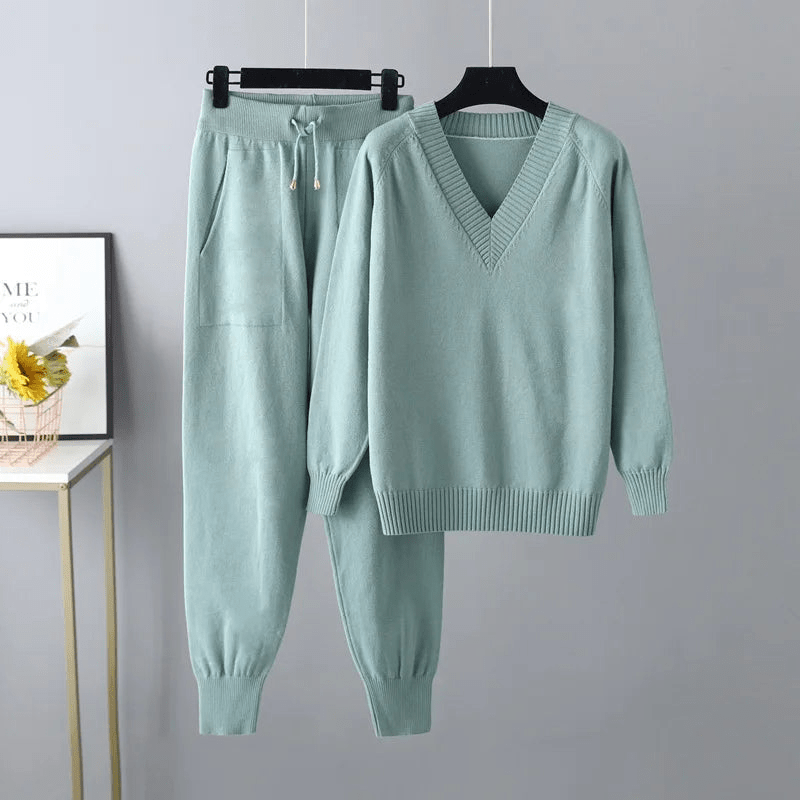 Levoire | Ensemble Décontracté Luxe Femme Vert
