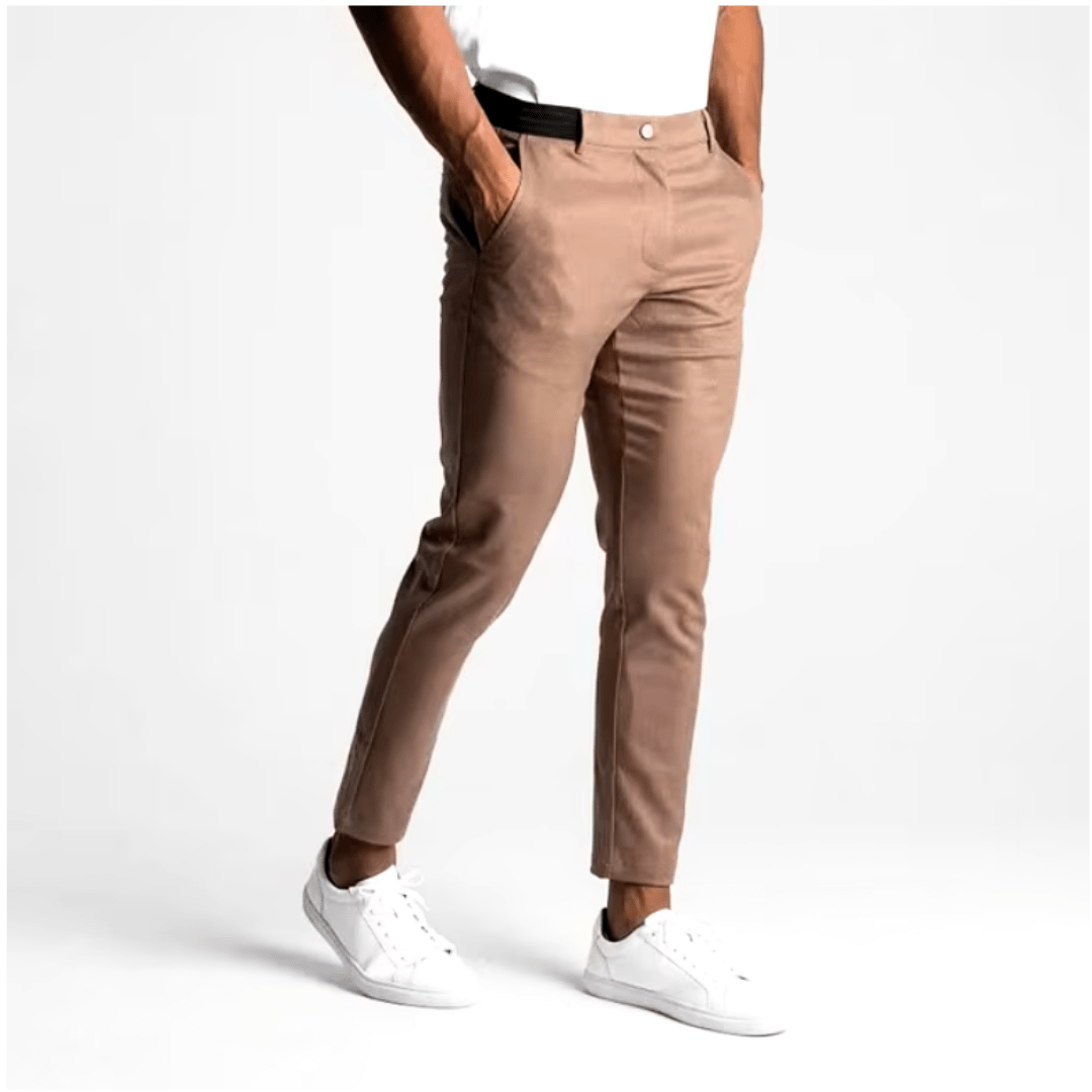 Levoire | Pantalon Chino Stretch Homme Braun